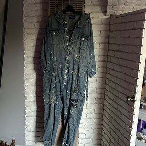 Magnolia Pearl Blue Denim overalls